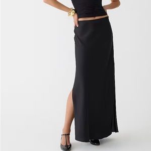 J.Crew Gwyneth Slip Skirt in Black